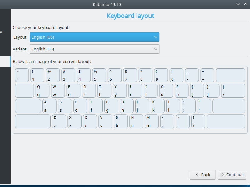 5.3. Select keyboard