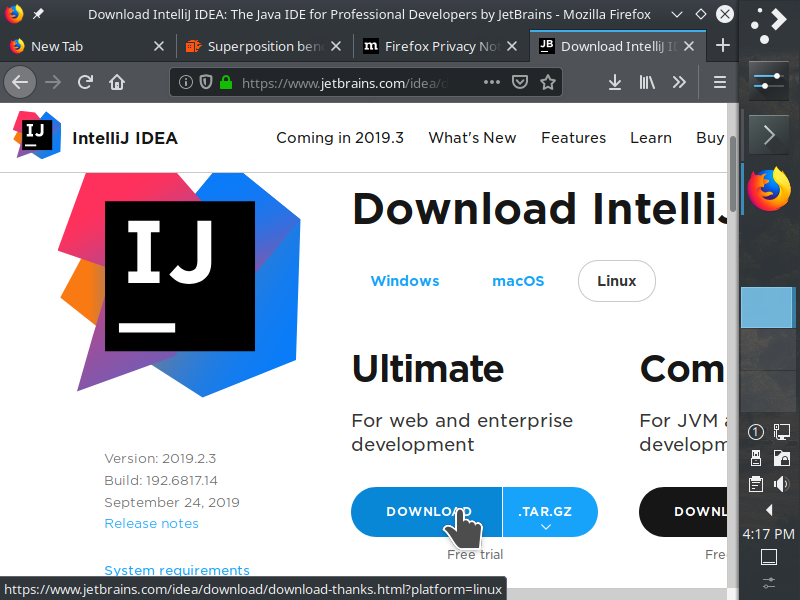 10.4.1. Download IntelliJ Ultimate 1
